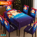 SET DE COMEDOR NAVIDEÑO 7 PIEZAS - Haz brillar tu hogar esta temporada