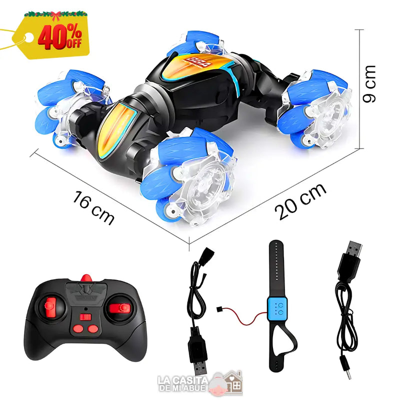CARRO ACROBÁTICO CON MANDO SENSORIAL Y CONTROL REMOTO