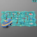 MEGA PISTA MAGNÉTICA INFANTIL - ¡Conecta, arma y acelera la diversión!