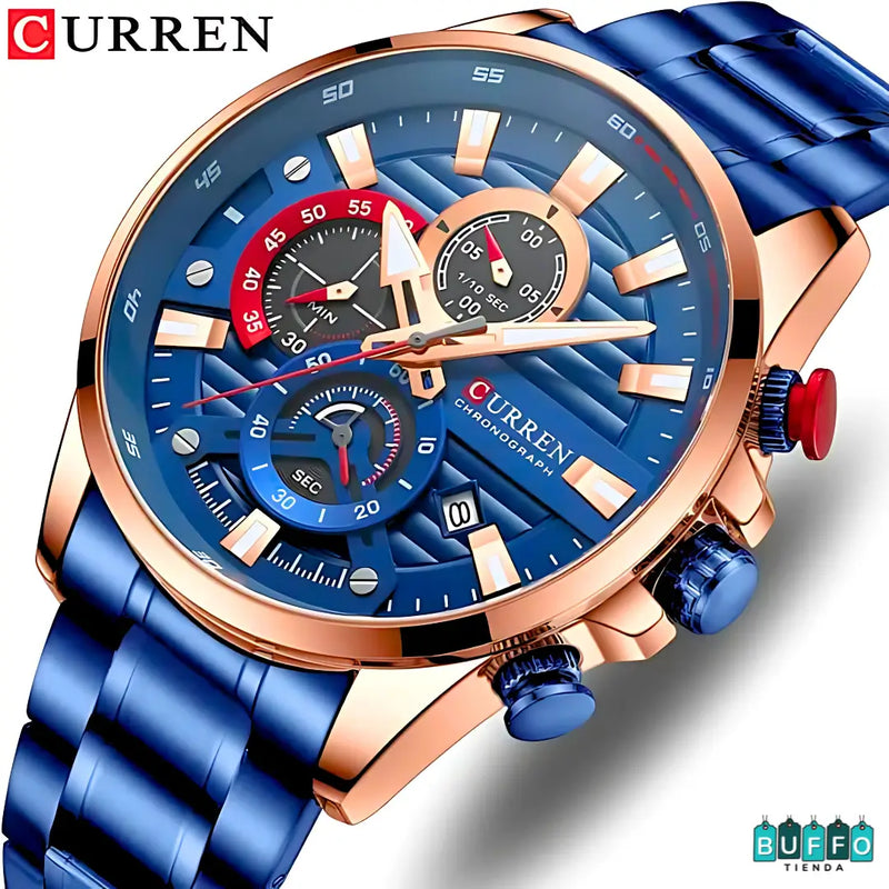 RELOJ DE LUJO PARA HOMBRE - CURREN RESISTENTE AL AGUA MODELO 8415