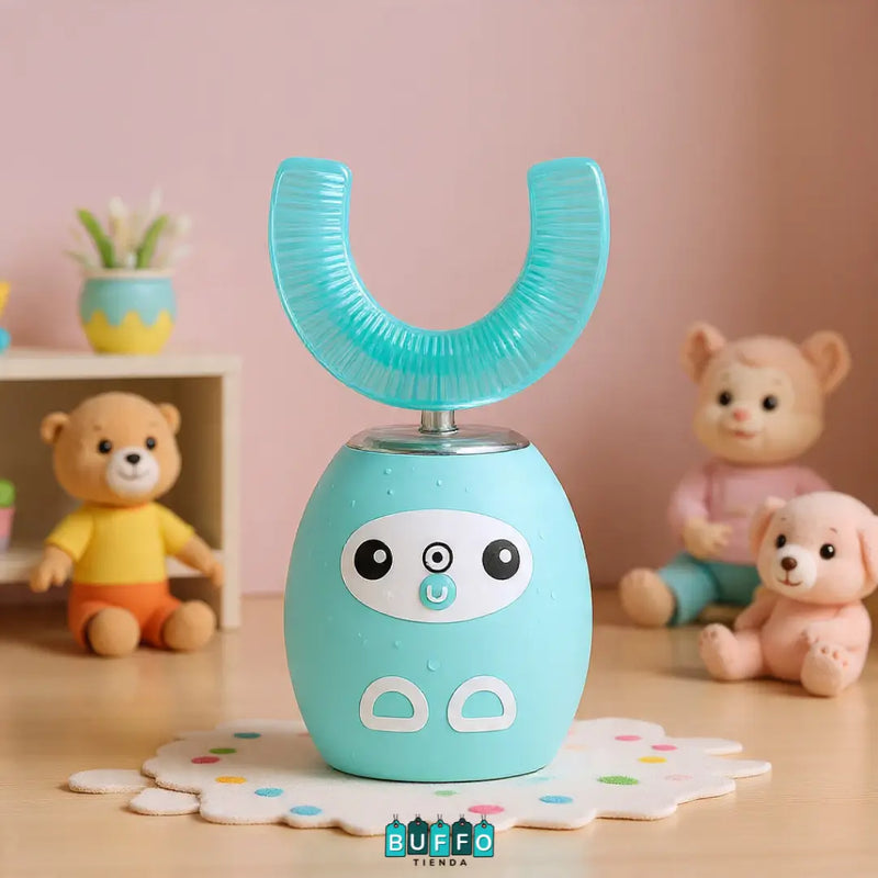CEPILLO ELECTRICO 360° PARA NIÑOS - Protege sus encías mientras limpia cada diente