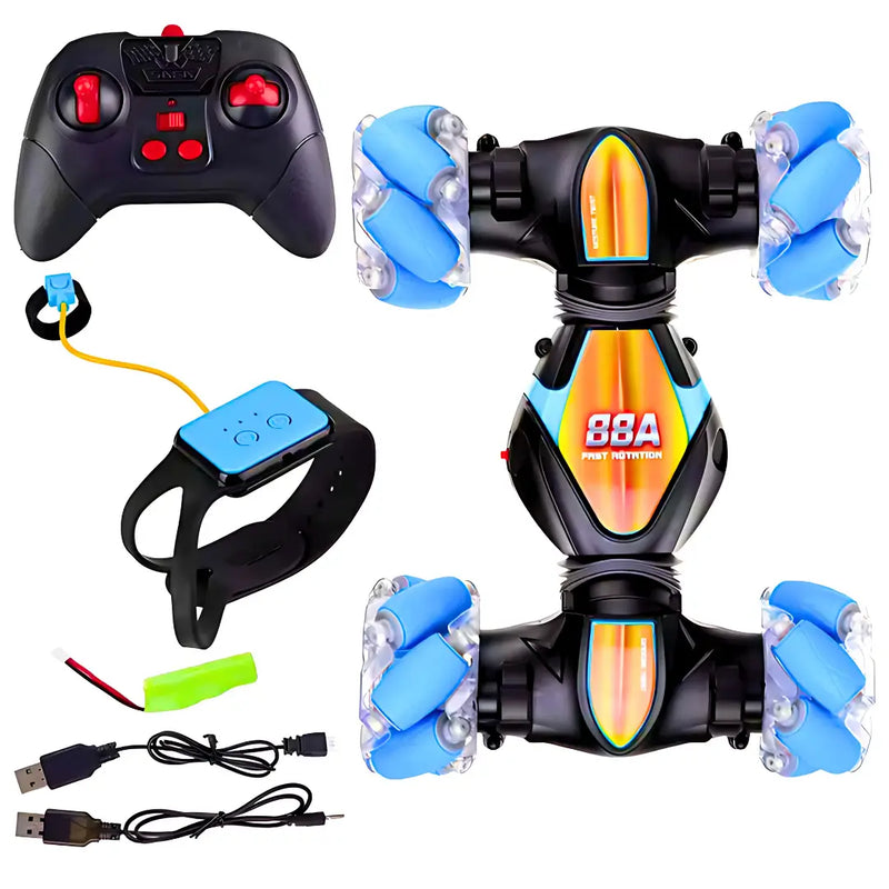 CARRO ACROBÁTICO CON MANDO SENSORIAL Y CONTROL REMOTO
