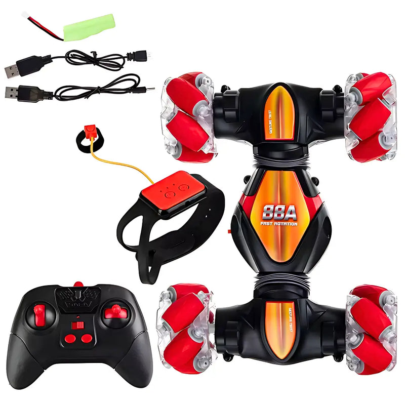 CARRO ACROBÁTICO CON MANDO SENSORIAL Y CONTROL REMOTO
