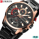 RELOJ DE LUJO PARA HOMBRE - CURREN  8415 RESISTENTE AL AGUA 20 METROS