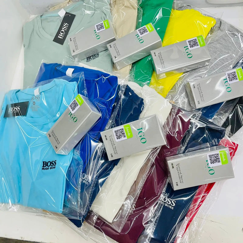 Combo de 5 camisas SLIM  Hugo Boss - Paga 3 y lleva 5 + Perfume de regalo - Elija bien su talla