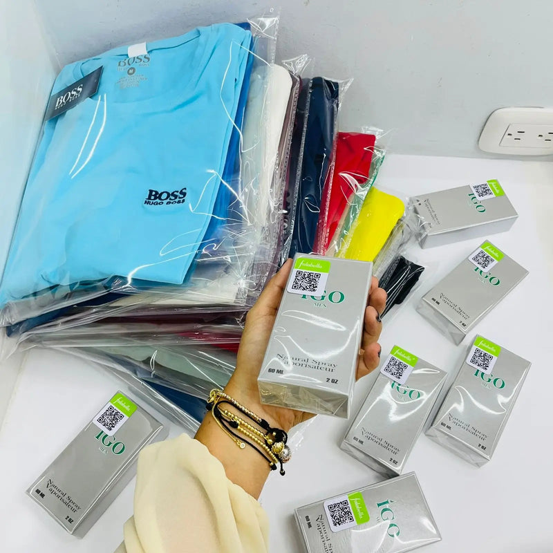Combo de 5 camisas SLIM  Hugo Boss - Paga 3 y lleva 5 + Perfume de regalo - Elija bien su talla