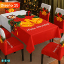 SET DE COMEDOR NAVIDEÑO 7 PIEZAS - Haz brillar tu hogar esta temporada
