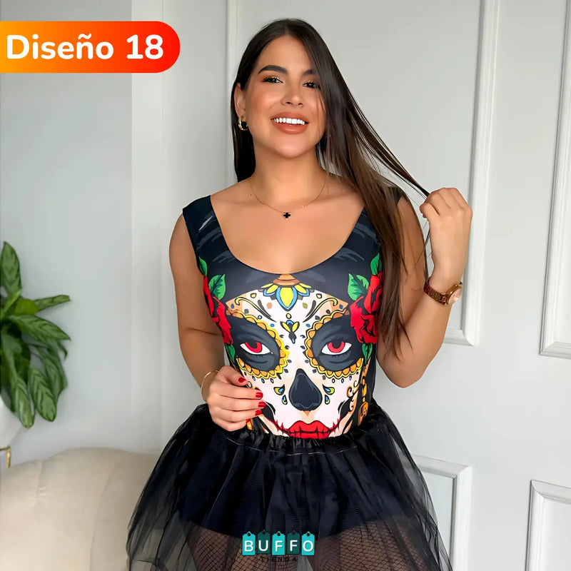 BODYS CON DISEÑOS PARA HALLOWEEN - CÓMODO Y MOLDEA TU CUERPO
