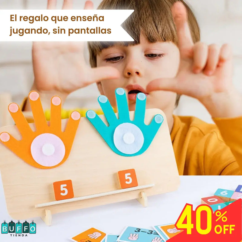 JUEGO DIDÁCTICO MONTESSORI - Para aprender matemáticas con las manos y dominar los números