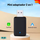 ADAPTADOR CARPLAY INALÁMBRICO PARA CARRO - FUNCIONA PARA iOS Y ANDROID