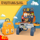 JUGUETE 3 EN 1 INGENIERO INFANTIL DE 25 PIEZAS - Taller portátil tipo mochila para soñadores