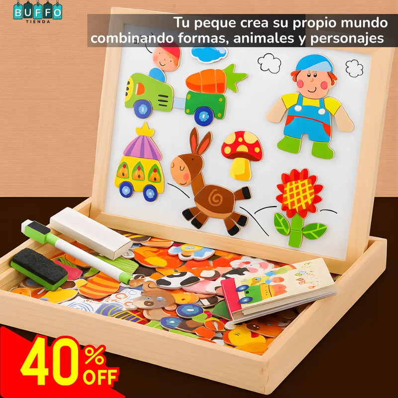 TABLERO CREATIVO 2 EN 1 - juego de arte y imaginación sin límites