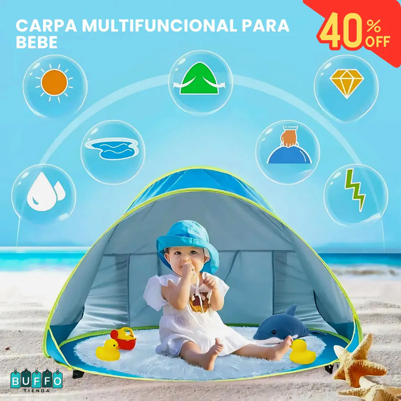 CARPA PISCINA PARA BEBES - Protección, comodidad y diversión: la carpa todo‑terreno para tu peque