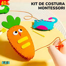 KIT DE COSTURA INFANTIL MONTESSORI - DIVERTIDO Y DESPIERTA LA CREATIVIDAD