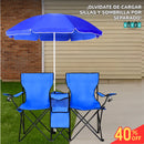 SILLA DOBLE RELAX - Todo en uno: sombra, asiento y espacio para tus cosas