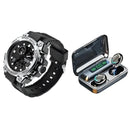 RELOJ DOBLE HORA SANDA 739 - RESISTENTE AL AGUA + Audífonos F9 inalámbricos