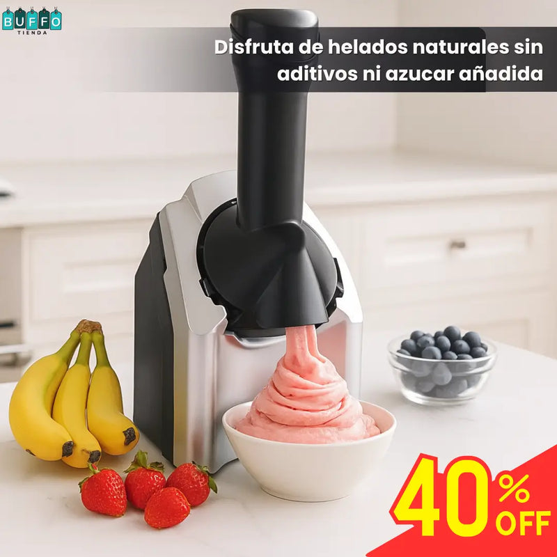MÁQUINA DE HELADOS PARA TODA LA FAMILIA - Crea, mezcla y disfruta tus sabores favoritos