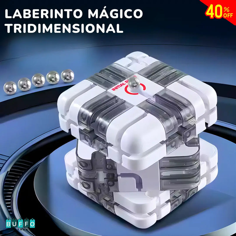 CUBO 3D LABERINTO MÁGICO - JUEGO DE INGENIO DIVERTIDO Y DIDÁCTICO