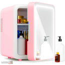 MINI NEVERA PARA COSMÉTICOS CON ESPEJO Y LUCES LED - MANTÉN LA CALIDAD DE TUS PRODUCTOS