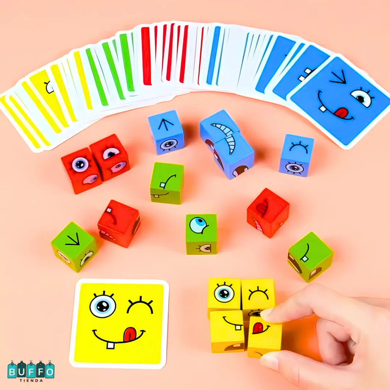 MAGIC CUBE® - ROMPE CABEZAS MONTESSORI DE CAMBIOS DE EXPRESIÓN