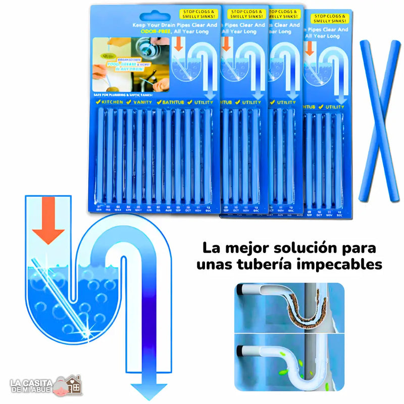 SET DE 48 VARILLAS DE LIMPIEZA - PREVIENE ATASCOS Y ELIMINA LOS MALOS OLORES