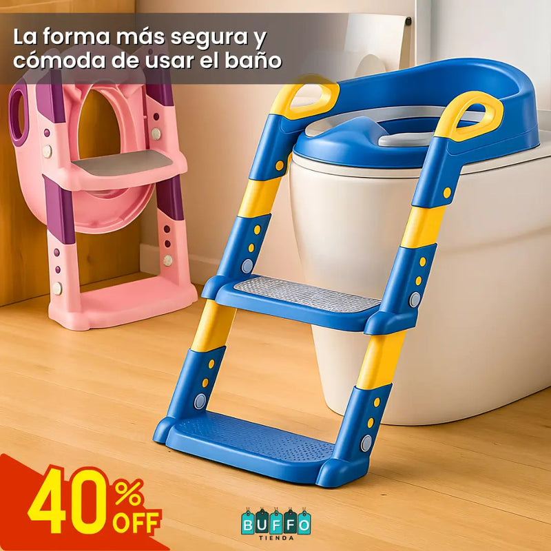 ESCALERA DE BAÑO PARA NIÑOS - sin caídas, sin sustos