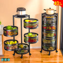 ESTANTE GIRATORIO PARA COCINA DE 5 PUESTOS - ORGANIZACIÓN ELEGANTE PARA TU HOGAR