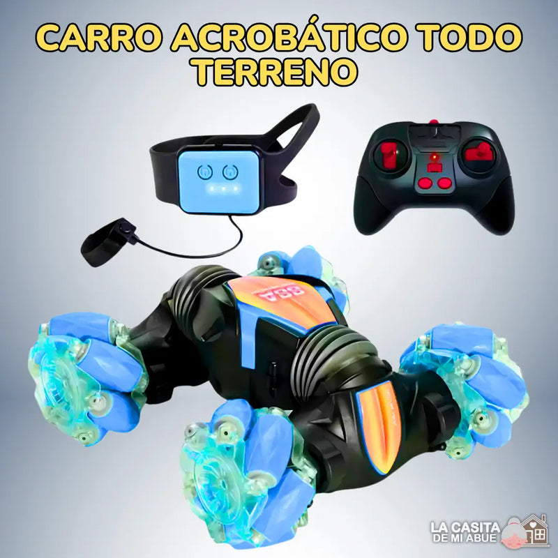 CARRO ACROBÁTICO CON MANDO SENSORIAL Y CONTROL REMOTO