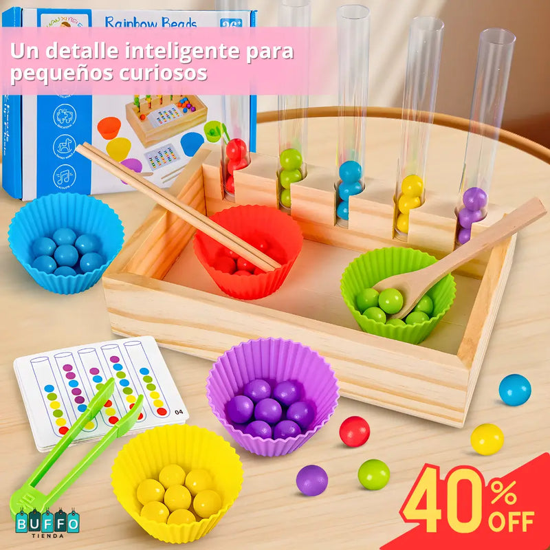 JUEGO DE APRENDIZAJE MONTESSORI COLORES Y NÚMEROS - Aprender nunca había sido tan entretenido