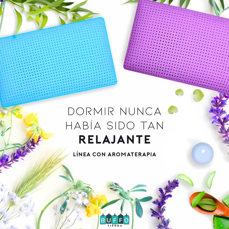 ALMOHADA INDEFORMABLE CON AROMATERAPIA - Espuma inteligente con aroma suave