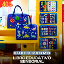 LIBRO TIPO MALETA DE APRENDIZAJE DIDCTICO - 25 PIEZAS EN 1 PARA NIÑOS