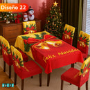 SET DE COMEDOR NAVIDEÑO 7 PIEZAS - Haz brillar tu hogar esta temporada