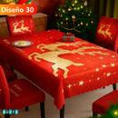 SET DE COMEDOR NAVIDEÑO 7 PIEZAS - Haz brillar tu hogar esta temporada