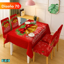 SET DE COMEDOR NAVIDEÑO 7 PIEZAS - Haz brillar tu hogar esta temporada