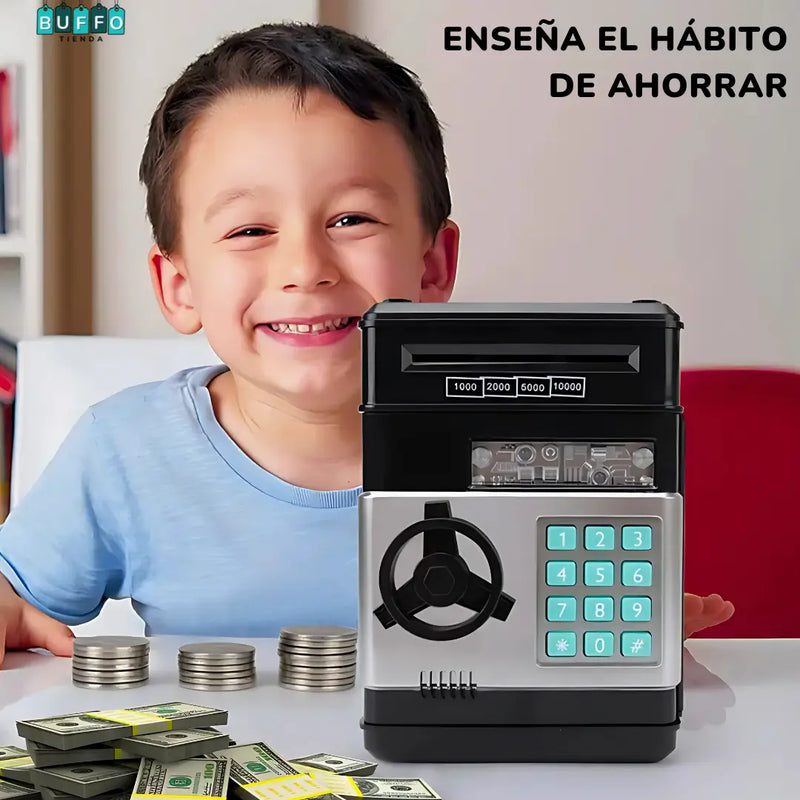 CAJA FUERTE ELECTRÓNICA INFANTIL - ENSEÑA A TUS HIJOS A AHORRAR