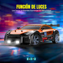 CARRO GT DRIFT 1:16 A CONTROL REMOTO CON LUZ LED Y CON EFECTO DE NITRO
