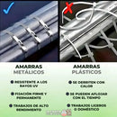 AMARRAS DE ACERO INOXIDABLE - PAQUETE DE 100 UNIDADES CON ENVIO GRATIS
