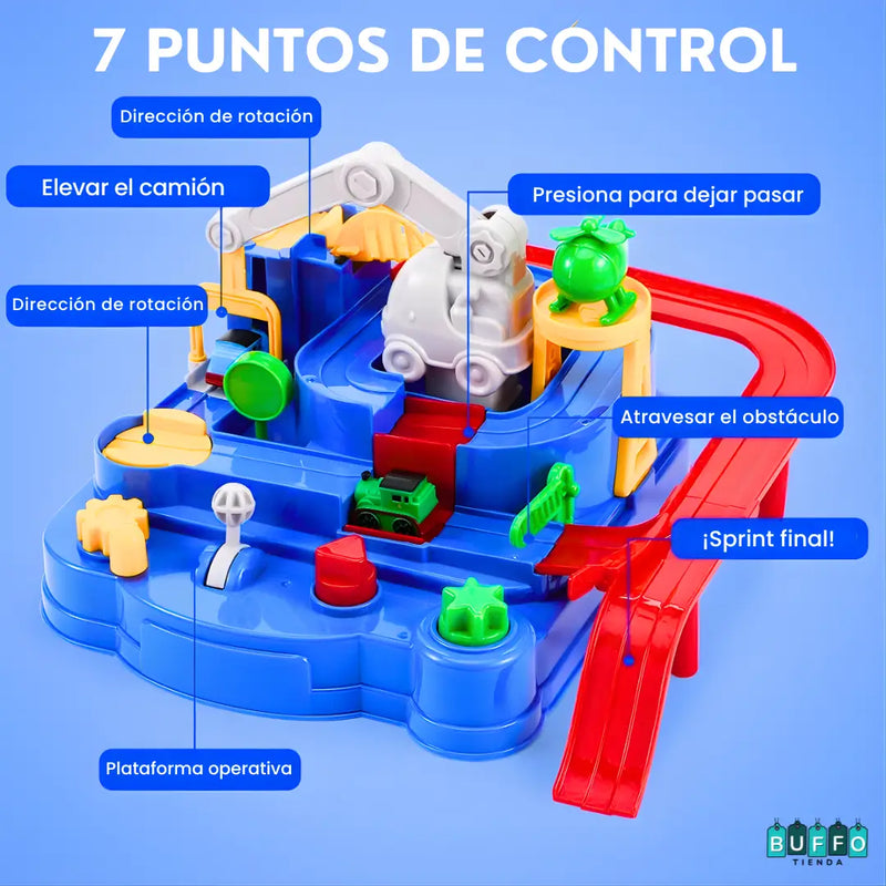 PISTA DE CARROS MONTESSORI PARA NIÑOS - DIVERSIÓN INTERACTIVA SIN FIN