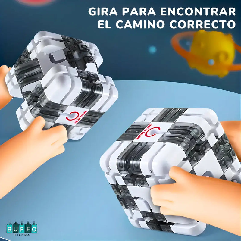 CUBO 3D LABERINTO MÁGICO - JUEGO DE INGENIO DIVERTIDO Y DIDÁCTICO