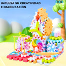 JUGUETE DE CONSTRUCCIÓN CON MOVIMIENTO - Set de 83 piezas + Motor eléctrico incluido