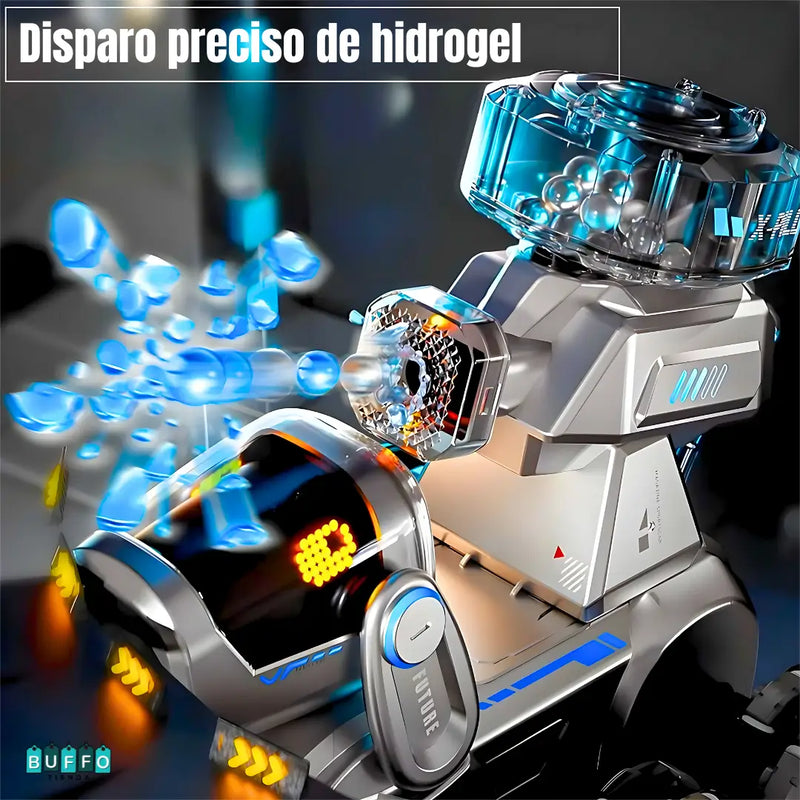 PERRO ROBOT LANZADOR DE HIDROGEL A CONTROL REMOTO - DIVERSIÓN SIN FIN