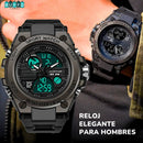 RELOJ DOBLE HORA SANDA 739 - RESISTENTE AL AGUA + Audífonos F9 inalámbricos