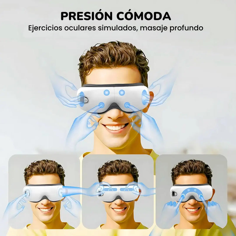 MASAJEADOR PARA EL CUIDADO DE LOS OJOS CON MUSICOTERAPIA Y CALEFACCIÓN