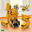 TRANSFORMER DE CARROS MAGNÉTICOS DE CONSTRUCCIÓN - DIVERSIÓN Y CREATIVIDAD SIN LIMITES