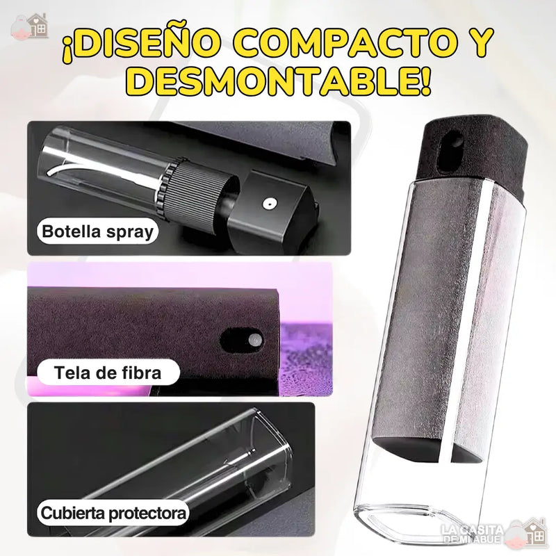 LIMPIADOR DE PANTALLAS 2 EN 1 - IMPERMEABILIZA Y ELIMINA BACTERIAS