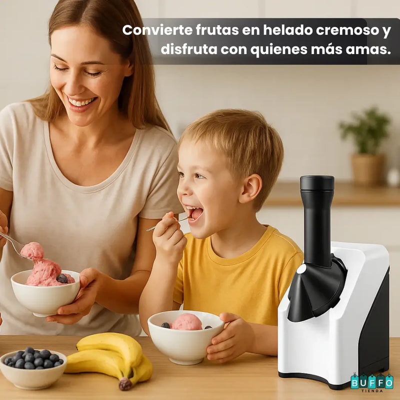 MÁQUINA DE HELADOS PARA TODA LA FAMILIA - Crea, mezcla y disfruta tus sabores favoritos