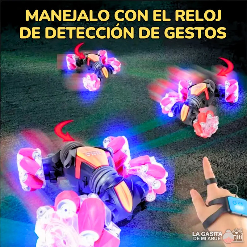 CARRO ACROBÁTICO CON MANDO SENSORIAL Y CONTROL REMOTO