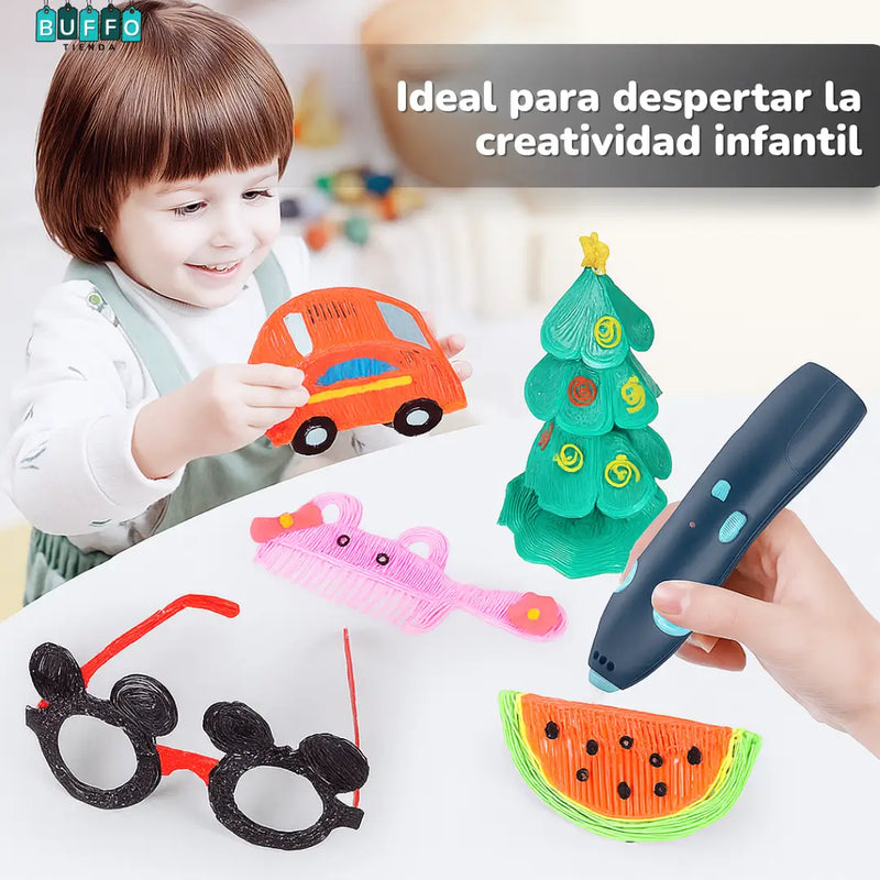 LÁPIZ 3D PARA LA IMAGINACIÓN DE TUS NIÑOS - Crea, diseña y da vida a sus ideas en segundos