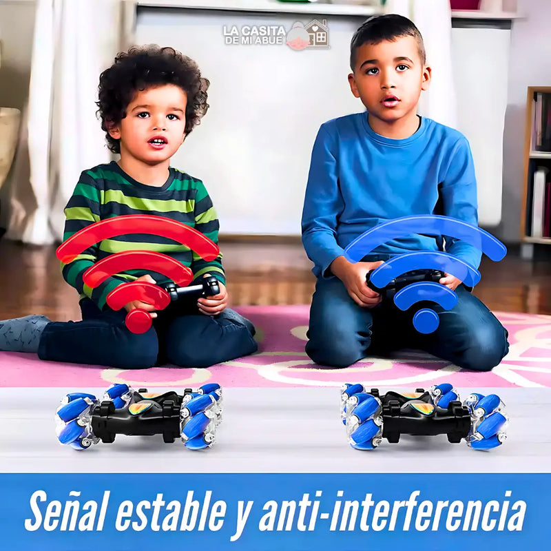 CARRO ACROBÁTICO CON MANDO SENSORIAL Y CONTROL REMOTO