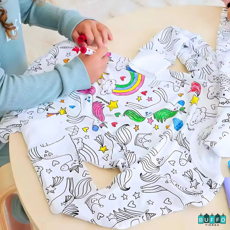 PIJAMAS MÁGICAS PARA COLOREAR - TRANSFORMA LA HORA DE DORMIR EN UNA AVENTURA CREATIVA